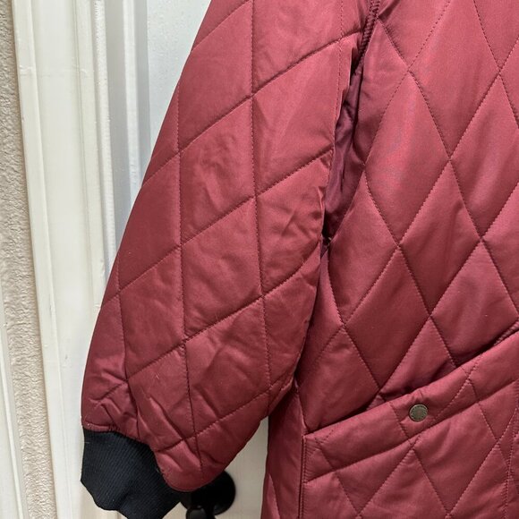 Weatherproof Women's Quilted Parka Jacket Coat Size L Sherpa Lined Warm Cozy NEW - Picture 11 of 16